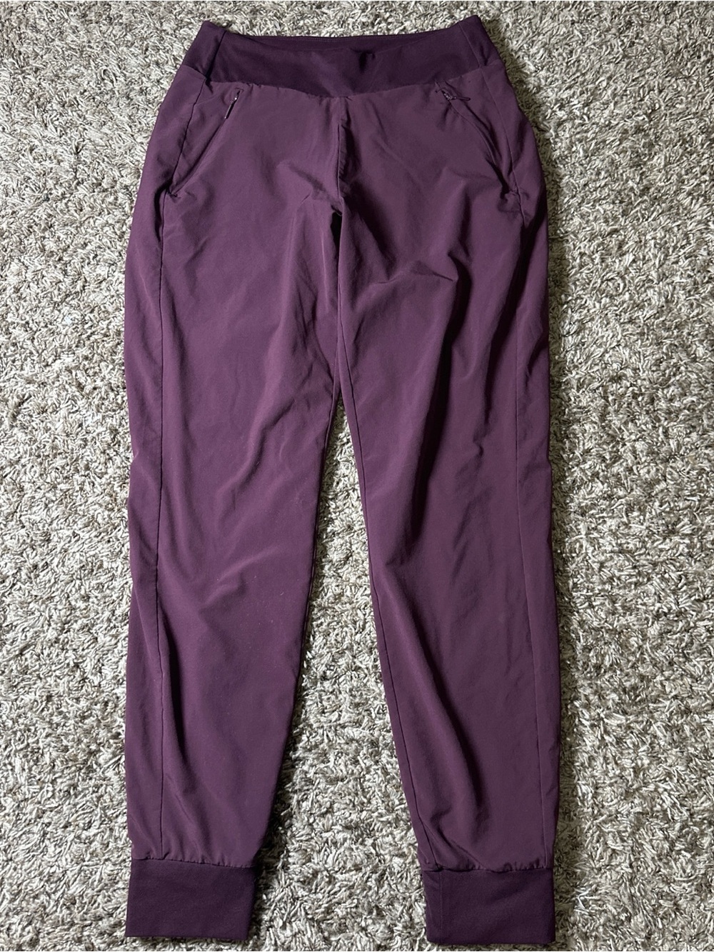 Athleta Maroon High-Waist Joggers with ultra soft interior for comfort Size 6T